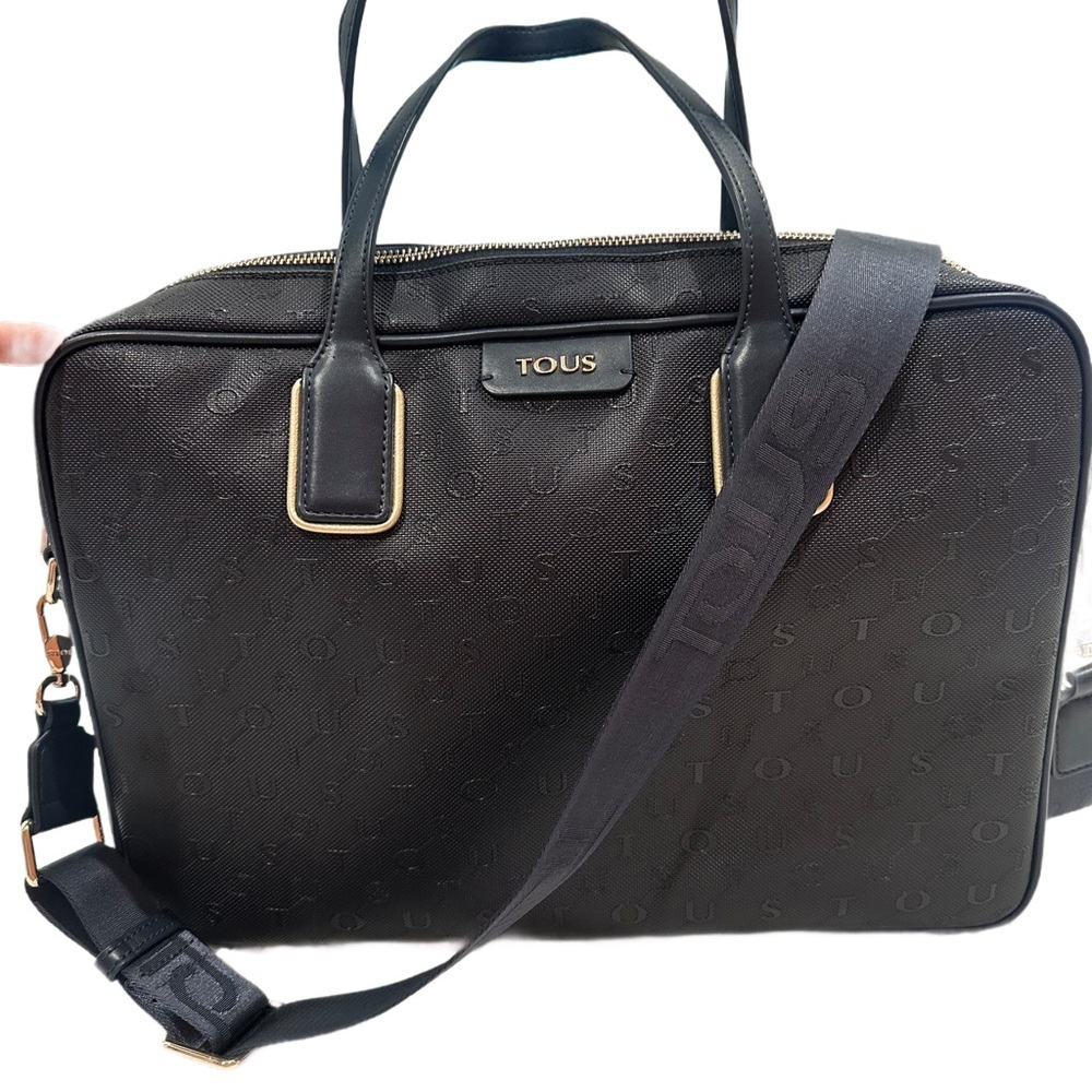Tous laptop bag dark blue